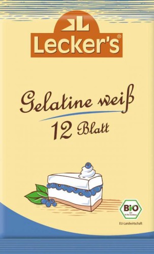 Żelatyna Wieprzowa W Listkach Leckers 20g