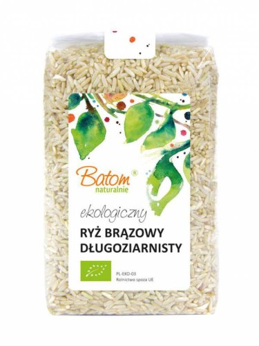 RYŻ BRĄZOWY DŁUGOZIARNISTY BIO BATOM 500G