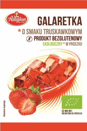 GALARETKA TRUSKAWKOWA BEZGLUTENOWA BIO AMYLON 40G