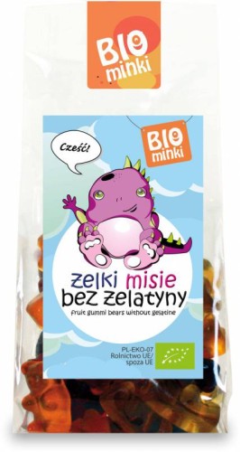 ŻELKI MISIE BEZ ŻELATYNY BIO MINKI 100G