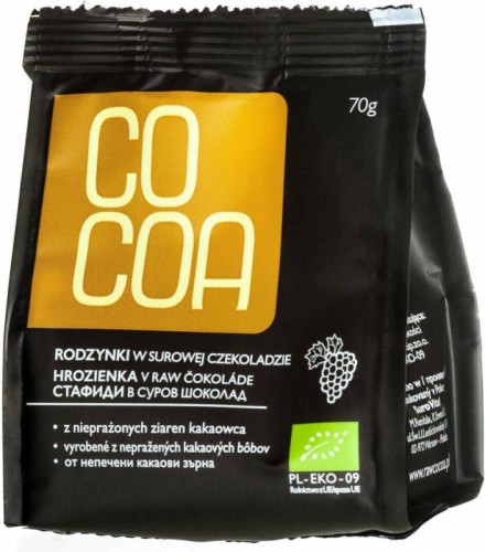 RODZYNKI W SUROWEJ CZEKOLADZIE BIO COCOA 70G