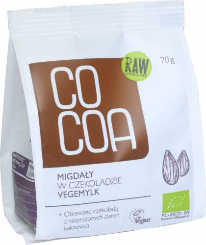 Migdały w Czekoladzie Vegemilk Bio 70g