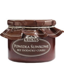 POWIDŁA ŚLIWKOWE BEZ DODATKU CUKRU KROKUS 310G