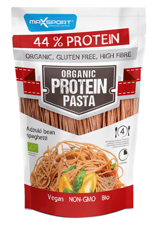 MAKARON SPAGHETTI Z CZERWONĄ FASOLĄ ADZUKI BEZGLUTENOWY BIO MAXSPORT 200G