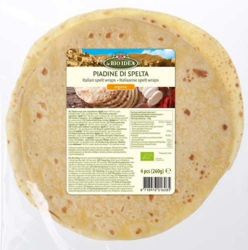 TORTILLA ORKISZOWA PIADINA LA BIO IDEA 260G