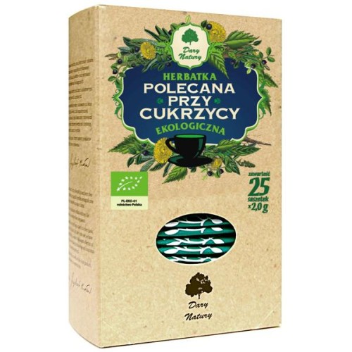Herbatka Przy Cukrzycy Ekspresowa Bio Dary Natury 40g