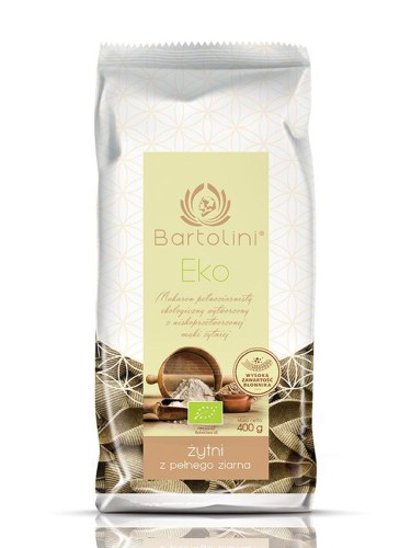 MAKARON MUSZLE ŻYTNI RAZOWY BIO BARTOLINI 400G