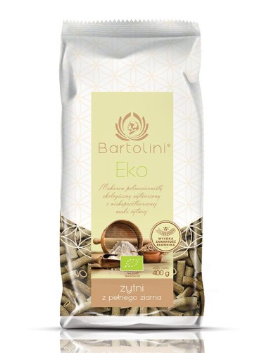 Makron Żytni Razowy Rurka Bio Bartolini 400g