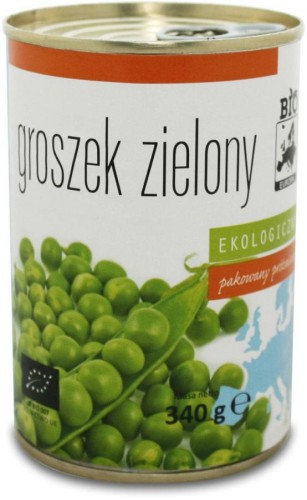 Groszek Zielony Konserwowy Bio 340g Bioeuropa