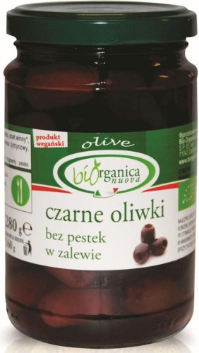 OLIWKI CZARNE BEZ PESTEK BIO ORGANICA NUOVA 280G