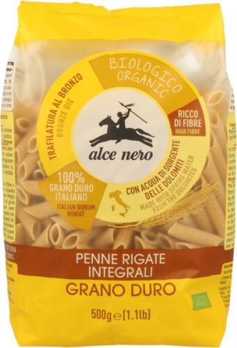 Makaron Razowy Penne Semolina Bio Alce Nero 500g