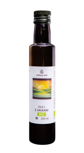 OLEJ Z LNIANKI BIO ZIELONY NURT 250ML