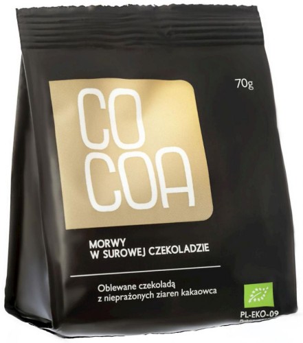 Morwy Tureckie w Surowej Czekoladzie Bio  Cocoa 70g