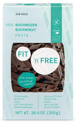 MAKARON GRYCZANY PENNE BEZGLUTENOWY BIO ALB-GOLD 300G