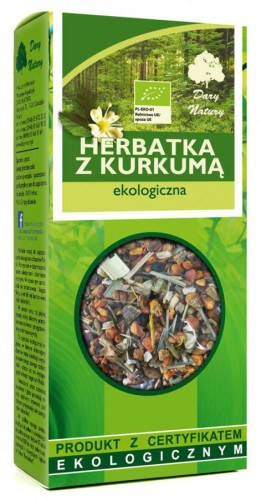 Herbata Z Kurkumą Bio 100 G Dary Natury