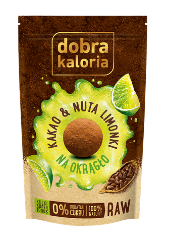 Dobra Kaloria Na Okrągło Kakao i Nuta Limonki 65g