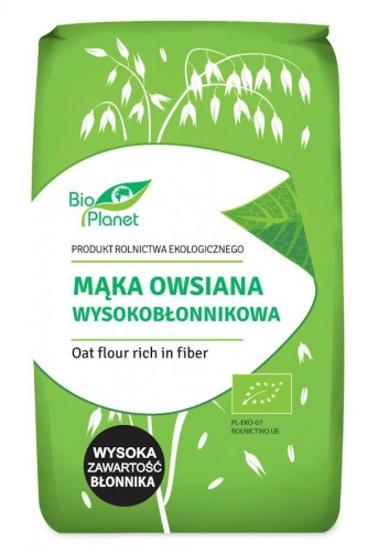 MĄKA OWSIANA WYSOKOBŁONNIKOWA BIO PLANET 400G