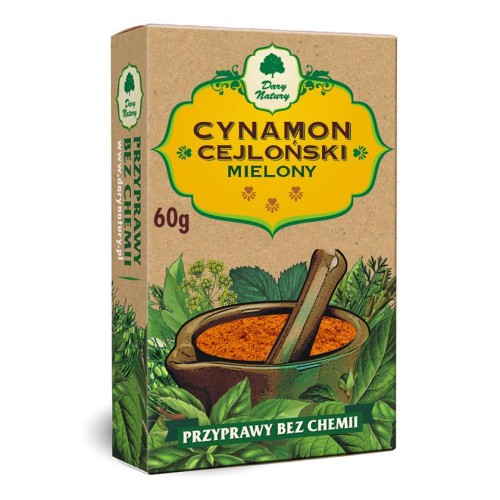 Cynamon Cejloński Mielony 60g Dary Natury