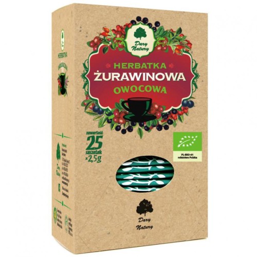 Herbatka Żurawinowa Bio Dary Natury 25x2,5g