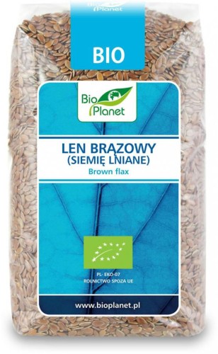 LEN BRĄZOWY BIO PLANET 400G
