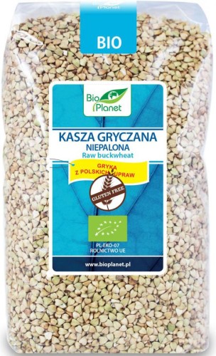 KASZA GRYCZANA NIEPALONA BEZGLUTENOWA BIO PLANET 1KG
