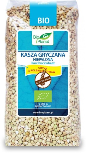 KASZA GRYCZANA NIEPALONA BEZGLUTENOWA BIO PLANET 500G
