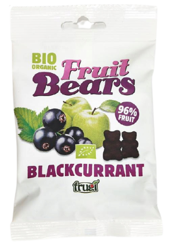 ŻELKI MISIE JABŁKO-CZARNA PORZECZKA BIO BEZGLUTENOWE 50G