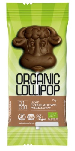 Lizak Czekoladowo-Migdałowy Bezglutenowy 15g Bio Cocoa
