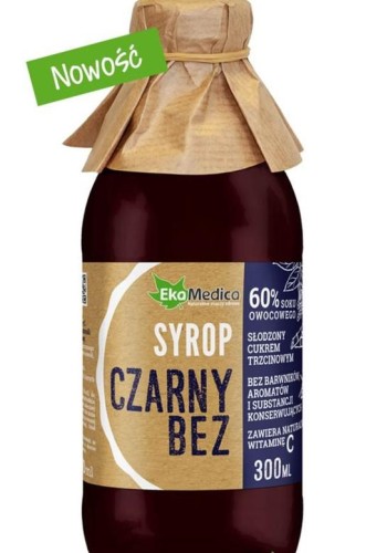 SYROP CZARNY BEZ EKAMEDICA 300ML