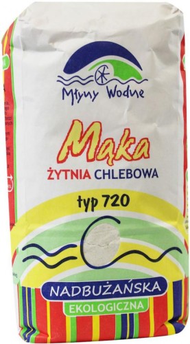 Mąka Żytnia Jasna Typ 720 Chlebowa Nadbużańska Bio 1kg