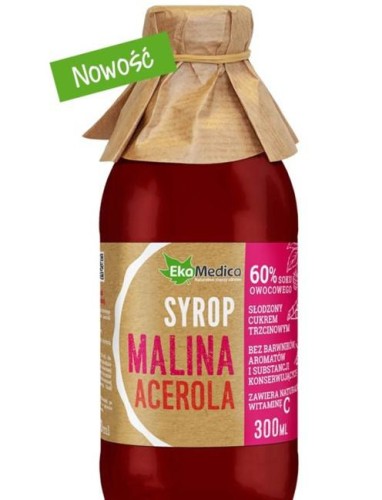 SYROP MALINA ACEROLA EKAMEDICA 300ML