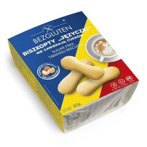 BISZKOPTY BEZGLUTENOWE BEZ CUKRU BEZGLUTEN 80G