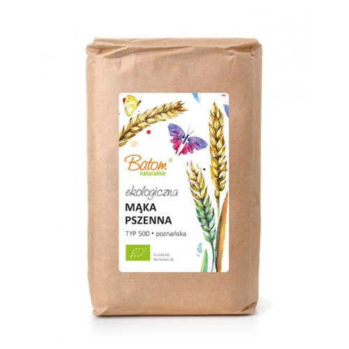 MĄKA PSZENNA BIAŁA TYP 500 BIO BATOM 1KG