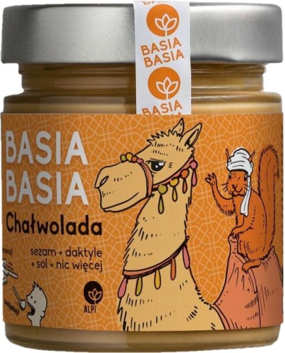 CHAŁWOLADA KREM Z SEZAMU I DAKTYLI BASIA BASIA ALPI 210G
