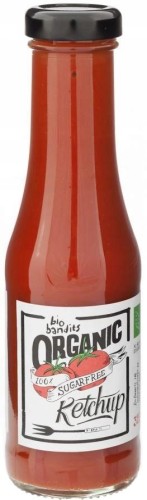 KETCHUP BEZ DODATKÓW CUKRÓW BIO BANDITS 325ML