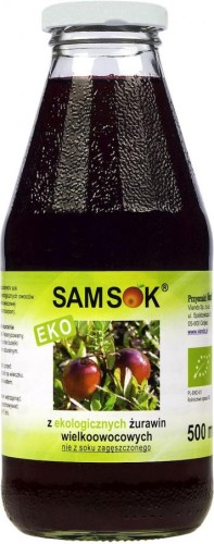 Sok z Żurawiny Sam Sok BIO 500ml