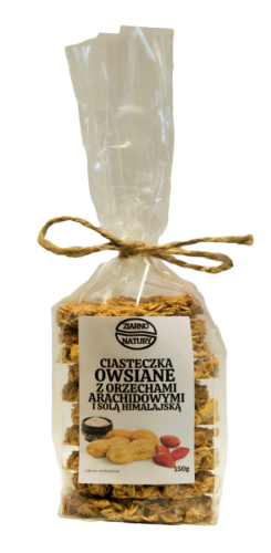 CIASTECZKA OWSIANE Z ORZECHAMI ARCHAIDOWYMI ZIARNO NATURY 150G