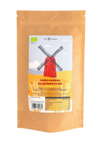 MĄKA OWSIANA BEZGLUTENOWA BIO PIĘĆ PRZEMIAN 500G