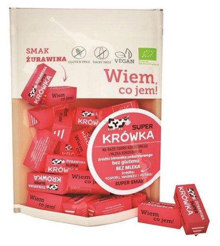 ME GUSTO EKO KRÓWKI BEZMLECZNE SMAK ŻURAWINA 150G