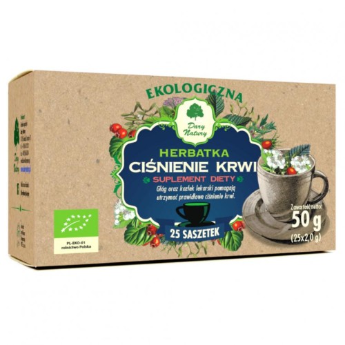 HERBATA CIŚNIENIE KRWI BIO DARY NATURY 50G