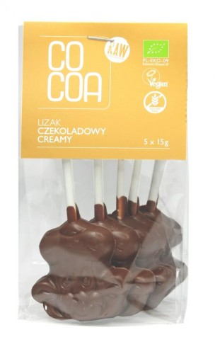 LIZAKI CZEKOLADOWE CREAMY BEZGLUTENOWE BIO COCOA 75G