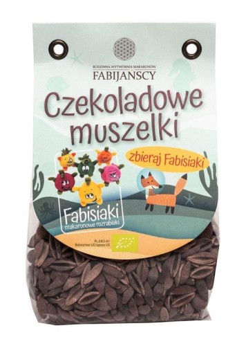 MAKARON KUKURYDZIANY Z KAKAO MUSZELKI BEZGLUTENOWY BIO FABIJAŃSCY 250G