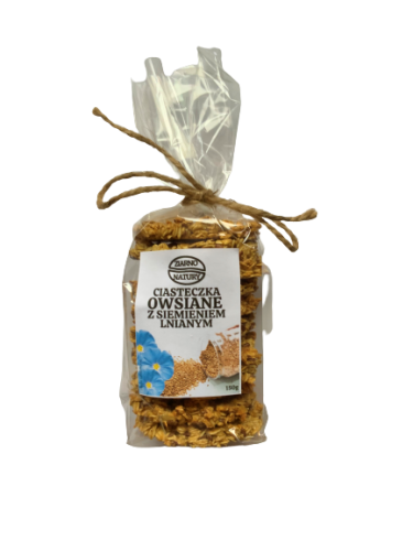 CIASTKA OWSIANE Z SIEMIENIEM LNIANYM ZIARNO NATURY 150G