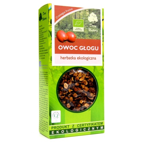 OWOC GŁOGU HERBATKA EKOLOGICZNA DARY NATURY 100G