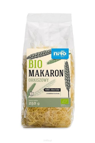 MAKARON ORKISZ NITKI ZŁOCISTE BIO NIRO 250G