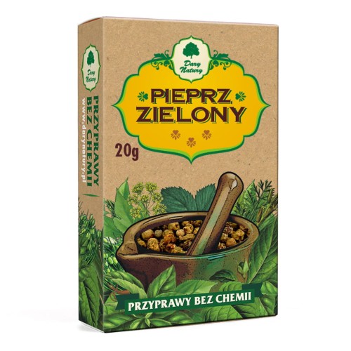 Pieprz Zielony Ziarno Dary Natury 20g