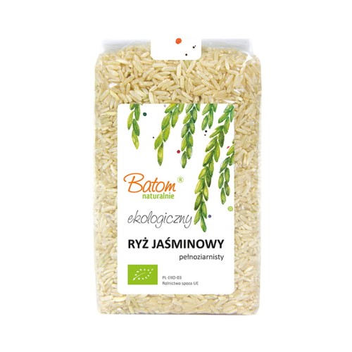 RYŻ JAŚMINOWY PEŁNOZIARNISTY BIO BATOM 500G