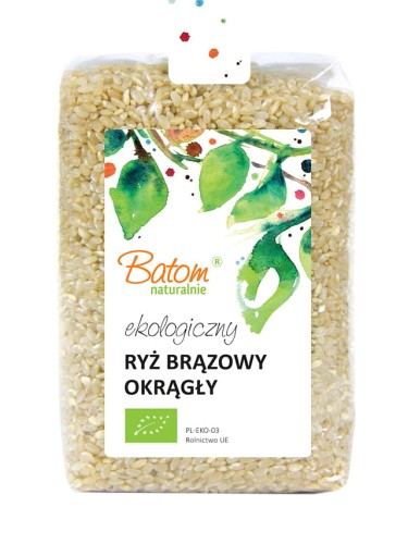 RYŻ BRĄZOWY OKRĄGŁY BIO BATOM 500G
