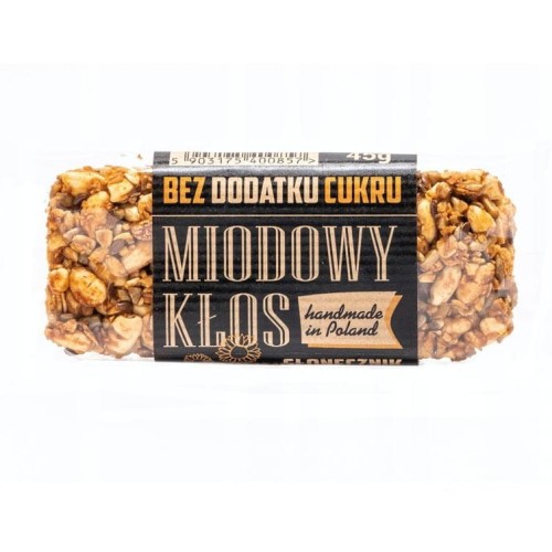 BATON ENERGETYCZNY MIODOWY KŁOS SŁONECZNIK 45G