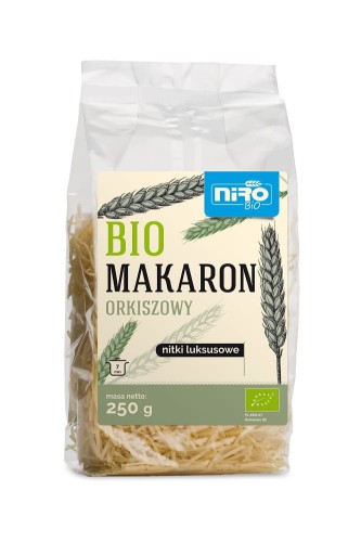 MAKARON ORKISZOWY NITKI LUKSUSOWE BIO NIRO 250G